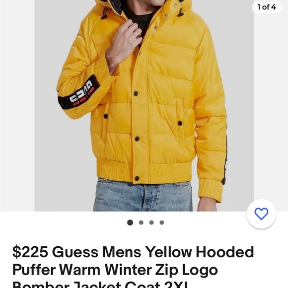 Guess Mens Winter Jacket - Picture 3 of 10